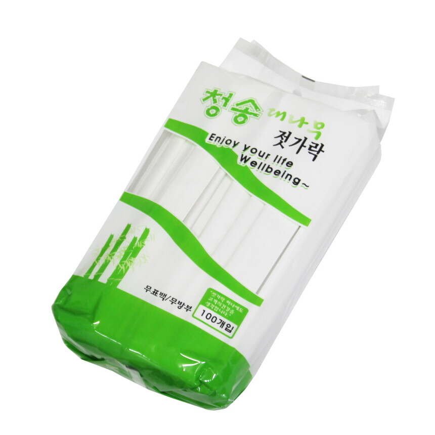 [오늘출발] 원형 나무젓가락 (청송 대나무 젓가락 100개입)