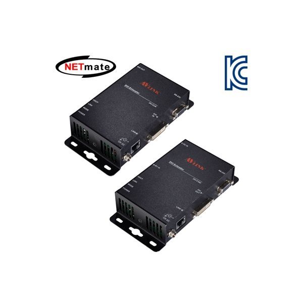 [강원전자]넷메이트 샵-DVI-EXW DVIRS232 1:1 리피터 로컬  리모트 100