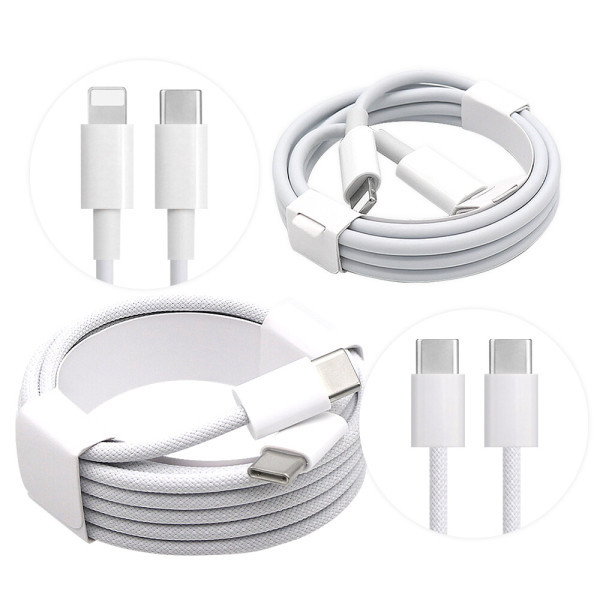 [더하다][오늘출발][호환] 메니폭스 애플 정품 호환 아이폰 케이블 C to C / C to 8핀 고속 충전 케이블 1+1 무료배송