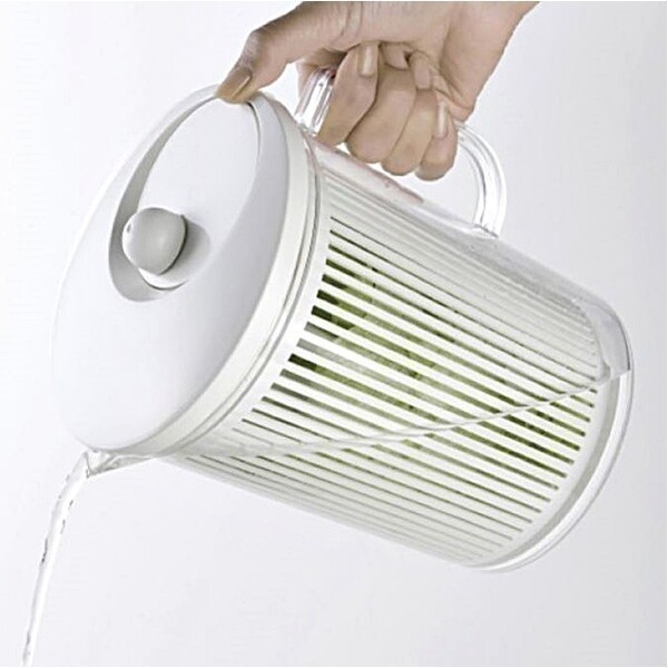 [오늘출발]일본 야마켄 손잡이 샐러드 채소 야채탈수기 슬림형 2.5L