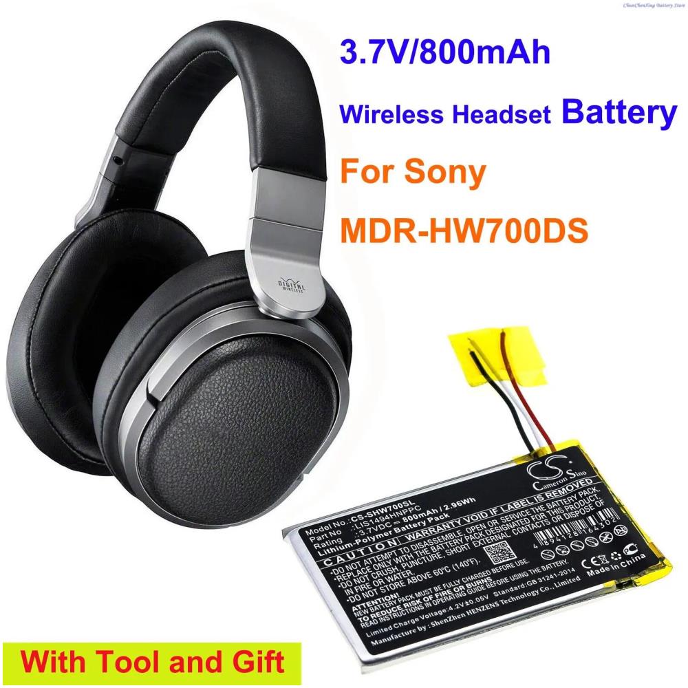[해외] 무선 헤드셋 배터리 소니 MDR-HW700DS LIS1494HNPPC 800mAh