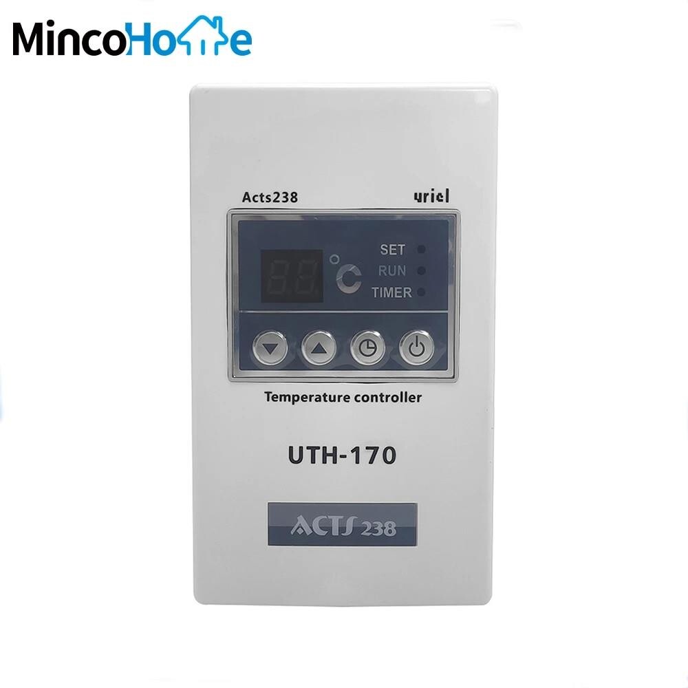MincoHome 바닥 난방용 UTH-170 온도 컨트롤러 Woori EL 센서 포함 18A 220V