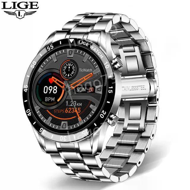 [리게와치]리게 남자 친구 선물 스마트워치 풀 서클 터치 스크린 블루투스 통화 방수  2. 스마트워치