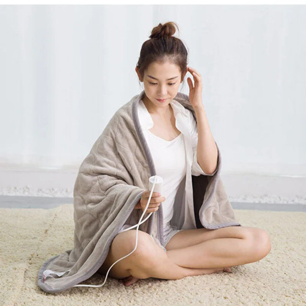[해외] 전기 담요 캠핑 휴대용 1인용 2인용 저항선 전기 담요 온도 조절기 영국 플러그 따뜻한 전기 담요 무료 배