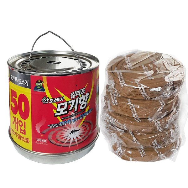 산도깨비 킬파프 캔모기향 50입 연소기결합형 (WC1CBBC)