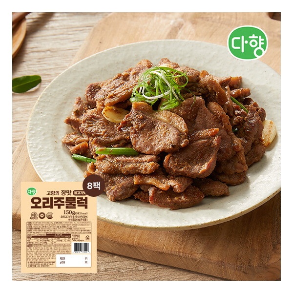 [팜덕]다향 다향오리주물럭 150g 불고기맛 x 8팩