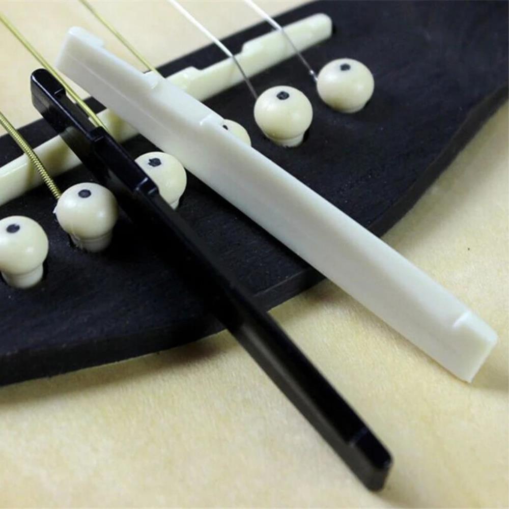 어쿠스틱 기타줄 기타용 보리 버팔로 본 브릿지 안장 및 슬롯 너트 6 현 2 세트