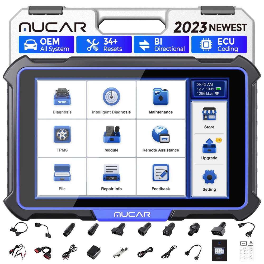 [해외] MUCAR VO8 전문 자동차 진단 도구 양방향 테스트 ECU 코딩 전체 시스템 고급 자동 OBD2 스캐너 34 유지 보