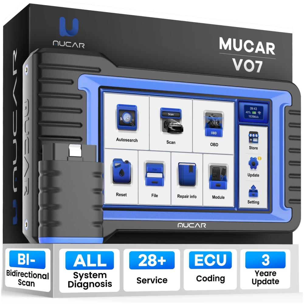 [해외] MUCAR VO7 VO7S 플러스 자동차 OBD2 스캐너 전문 전체 시스템 IMMO DPF 28 재설정 ECU 코딩 활성 테스트 진