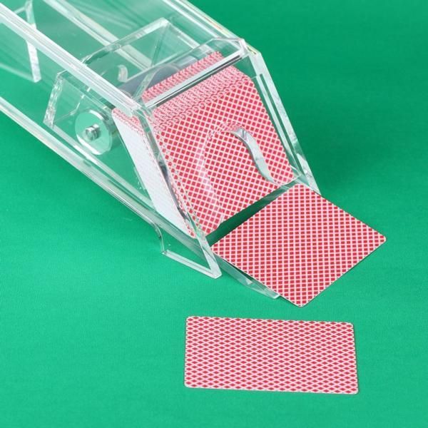 바카라 전문 딜러용 슈 홀더 카드 8덱 블랙잭 투명 단일상품