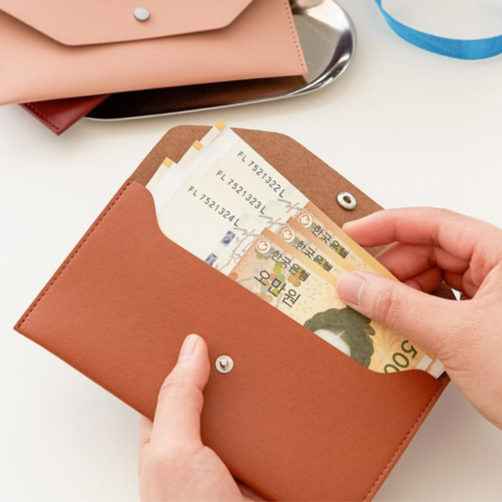 [오늘출발] 가벼운 얇은장지갑 생활비지갑 슬림장지갑 용돈 인조가죽