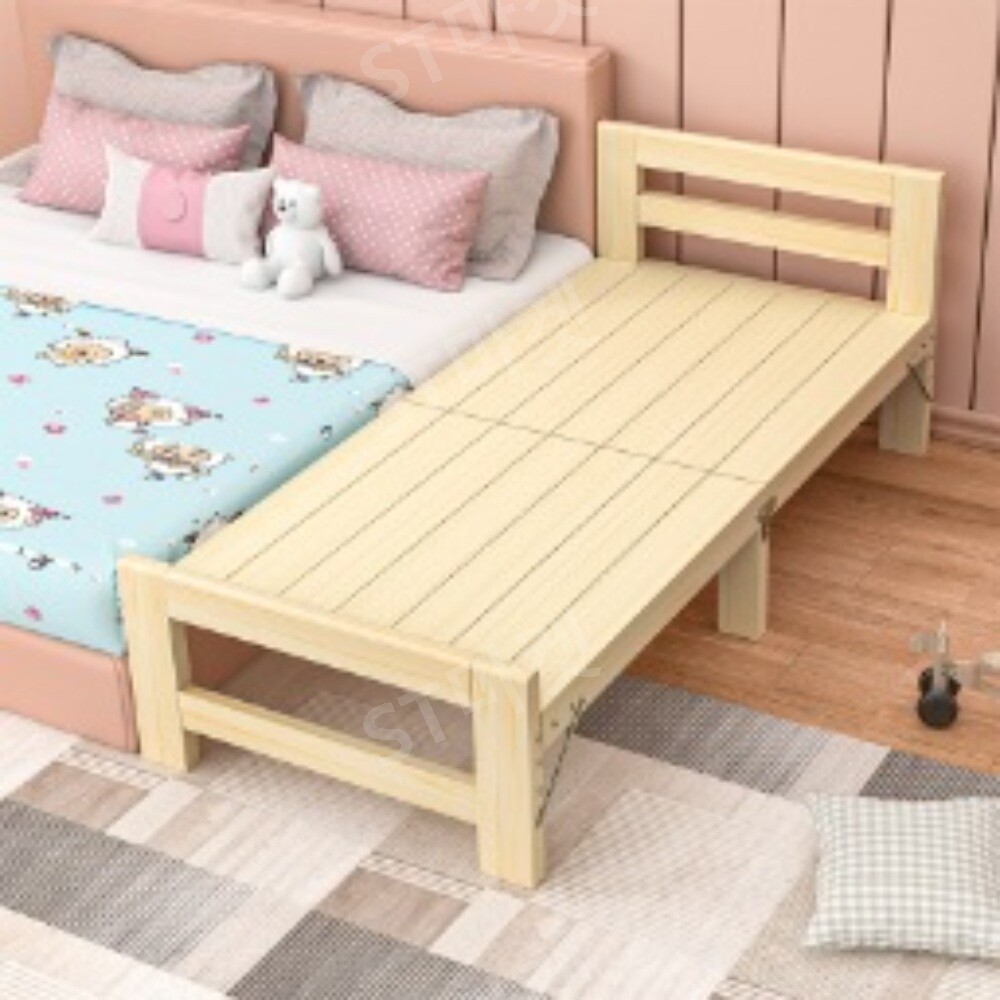 접이식 스티치 침대 넓히기 침대 단단한 나무 어린이 침대 무료 설치 옆 침대 확장 넓히기 접합 큰 침대 유