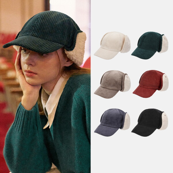 화이트샌즈(P) 공용 코듀로이 트루퍼햇 샌디베이