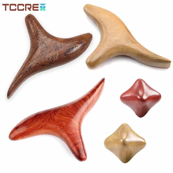 나무 치료 마사지 반사 요법 도구 머리 목 손 허리 종아리 다리 발 삼각형 기계 스파 도구로 널리 사용