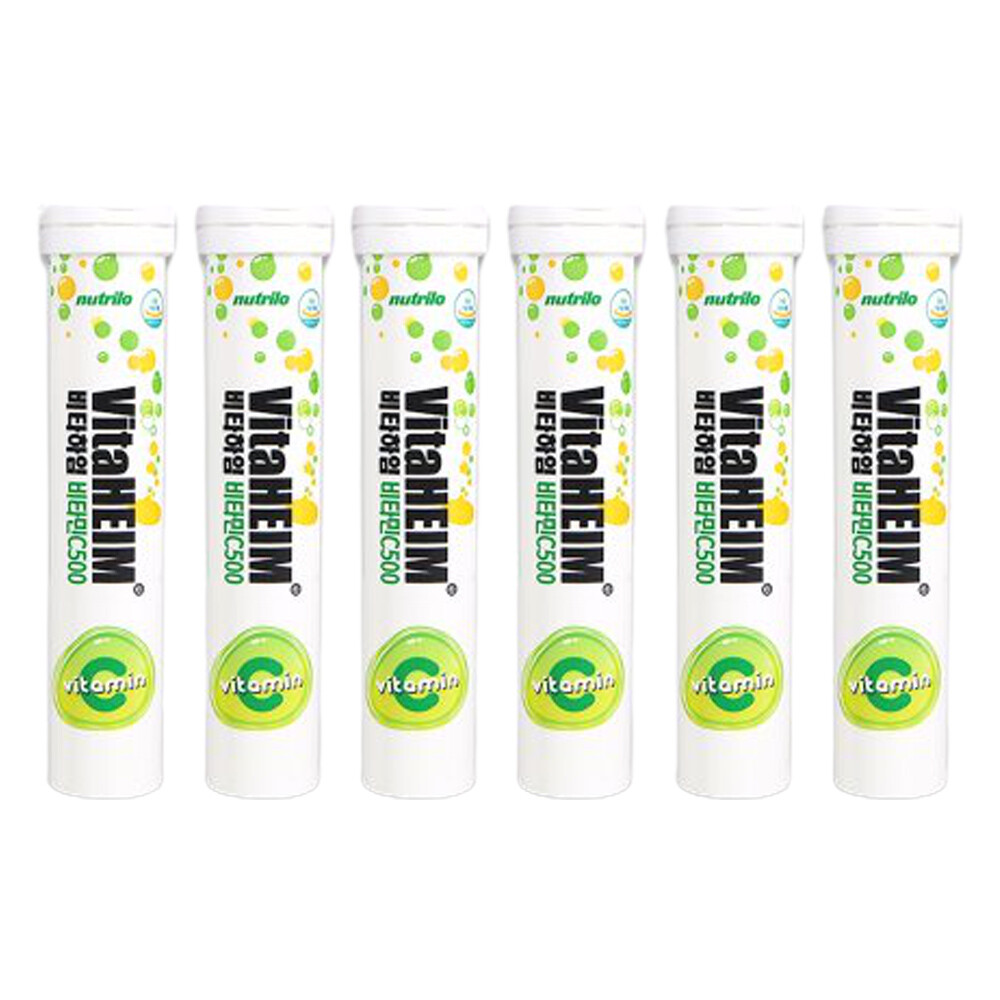 발포 비타민 6개 물에 타먹는 비타민c 물에녹여먹는 바이타민 항산화 영양제 약4개월분