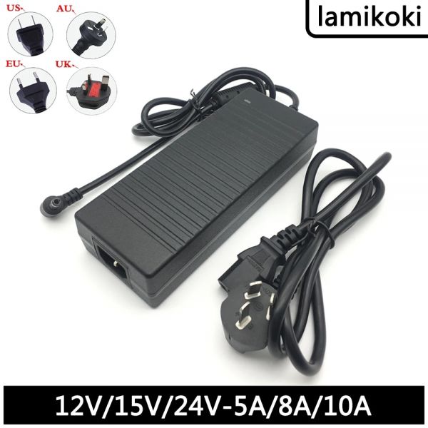 Electric Mattress 12V 10A Power Supply 24V 5A Adapter Water Pump Motor 15V 8A Purifier