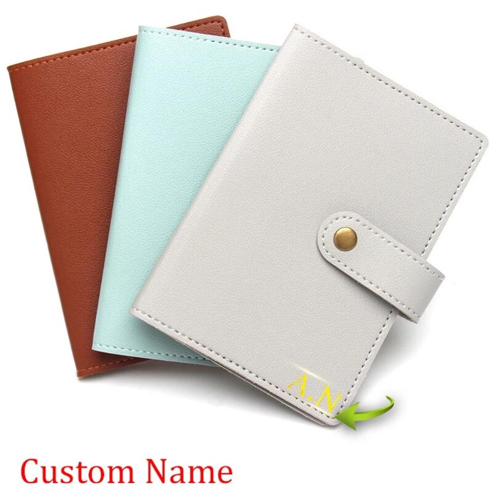 캐리어넥임택 남녀공용 맞춤형 이름 여권 거치대 수하물 태그 커버 여행 가방 ID 주소 글자 맞춤 지갑