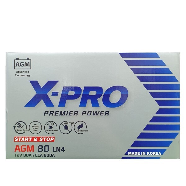 [오늘출발] LF소나타배터리 엑스프로AGM80LN4 AGM80L-DIN 적용 반납 공구대여