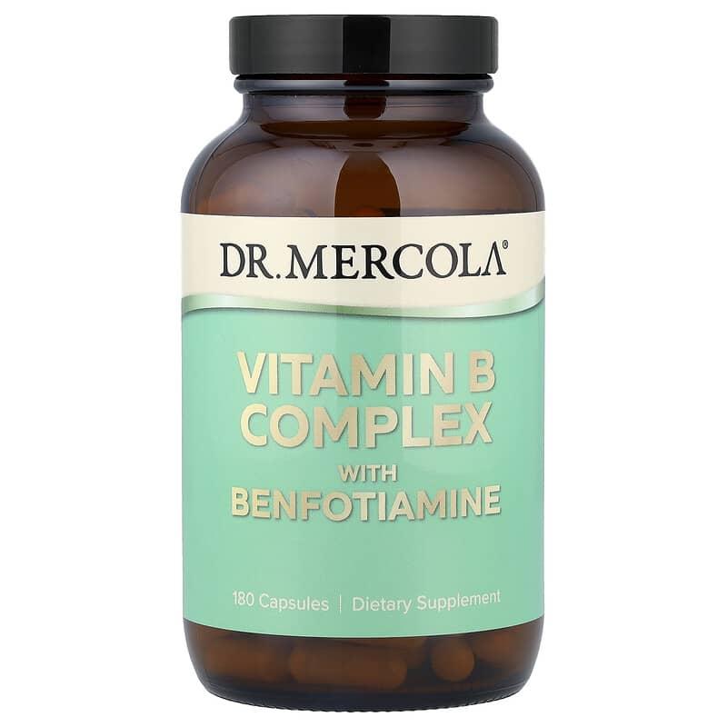 [해외] 미국직구 Dr. Mercola 닥터머콜라 비타민B 컴플랙스 벤포티아민 180캡슐