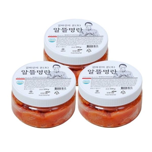 하프클럽/김하진 의 본本 알뜰 명란 500g  3통 (총 1.5kg)