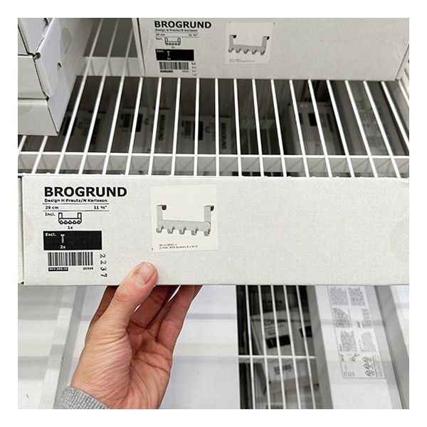 이케아 이케아 브로그룬드 문걸이행거 스테인리스 903.285.45