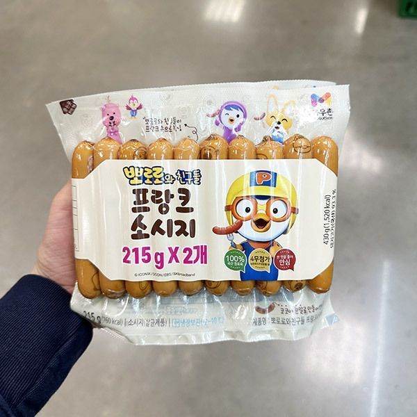 [농협]목우촌 목우촌 뽀로로와 친구들 프랑크 소시지 215g x 2개입 x 1개 아이스박스포장