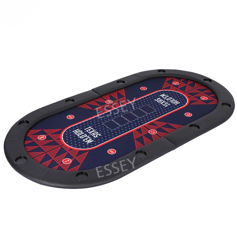 타원형테이블 텍사스 홀덤 카드게임테이블 데스크탑 접이식 카드 C. 2 x 1m