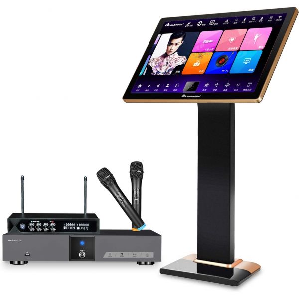 In Andon KVV5 Pro 노래방 플레이어 지능형 보이스 키잉 머신 온라인 영화 듀얼 시스템 공존 실시간 스코어