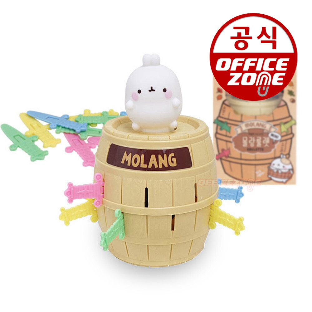 [스마일배송] 오피스존 몰랑이 미니 룰렛 통아저씨 러시안룰렛 복불복 벌칙 보드 게임 가족 단체 놀이 순서