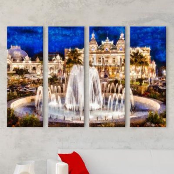 cw596-모나코몬테카를로카지노야경_그림_대형노프레임