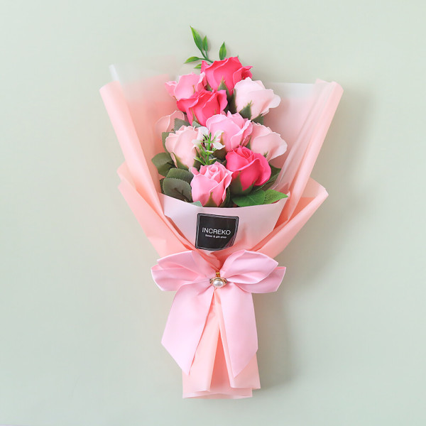 [사랑N][오늘출발] 인크리코 꽃다발 선물 아르테 핑크 졸업식 생일 비누꽃 장미