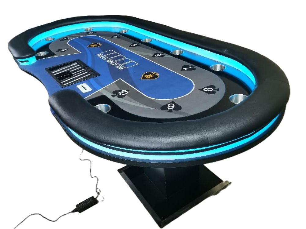 포커 테이블 카지노 보드 원형 텍사스 홀덤 칩 카드 다인용 펍 고무 게임판 성인 라운드 룰렛