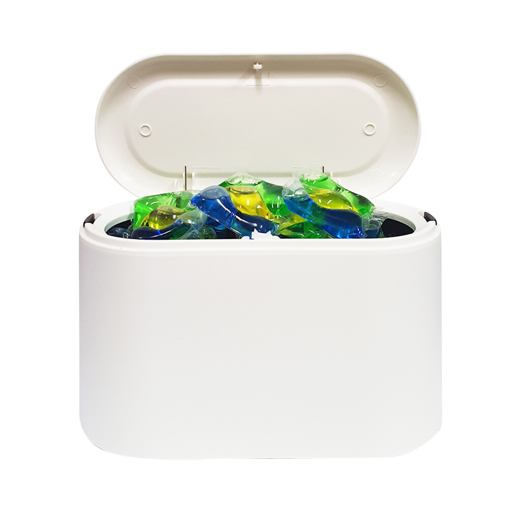 [오늘출발]캡슐 세제 보관함 세제통 세탁 식기세척기 세제 보관통 세탁실 다용도실 고체 세재 미니 작은 보관 용기