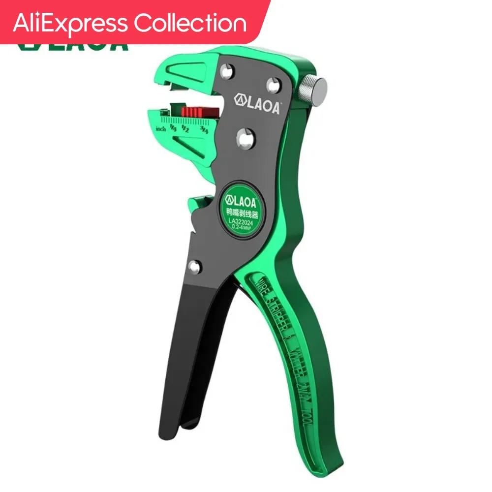 [오늘출발] AliExpress 컬렉션 LAOA 자동 와이어 스트리퍼 플랫 와이어 커터 스트리핑 플라이어 0.2 ~ 4mm 범위 길