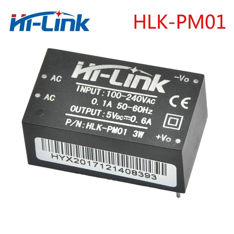 [오늘출발] Hi-Link AC DC 미니 전원 공급 장치 모듈 220V 절연 스위치 모드 전원 모듈 공급 HLK-PM01 5V 3W 무료