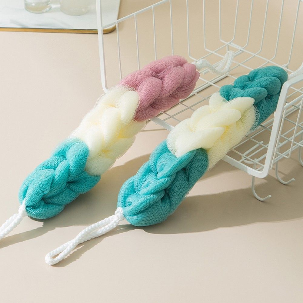 [오늘출발]부드러운 샤워타올 스파볼 왕꽈배기 등밀이 바디 샤워볼 버블 바스볼 화장실용품 욕실인테리어소품