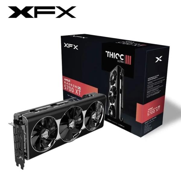 [오늘출발] XFX RX 5700 XT 그래픽 카드 GPU AMD Radeon 비디오 데스크탑 PC 게임 컴퓨터 화면 지도 8GB