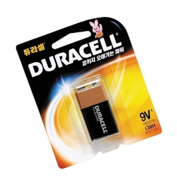 [오늘출발] 듀라셀 듀라셀 디럭스 알카라인 9V건전지 10개입(1박스)/DURACELL 사각 네모나 베터리 도어락방전