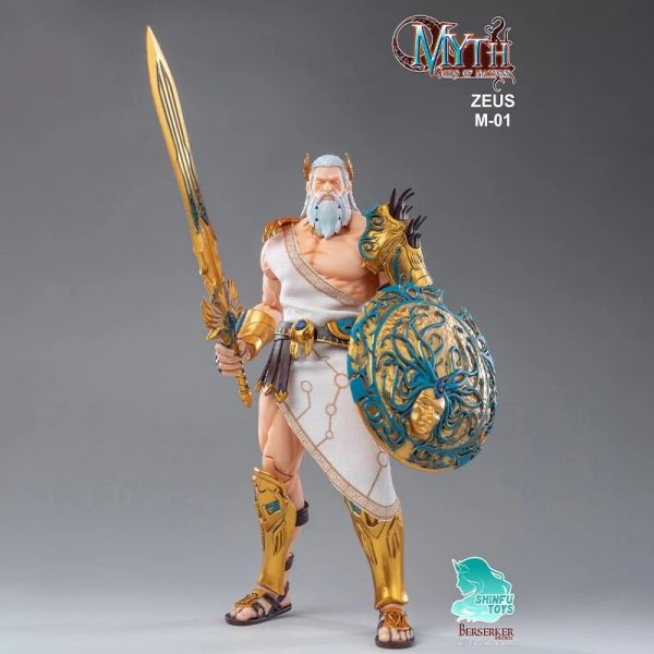버서커 스튜디오 신화 1/12 제우스 M-01 액션 피규어 취미 컬렉션 소년 생일 선물 모델 장난감 무료 배
