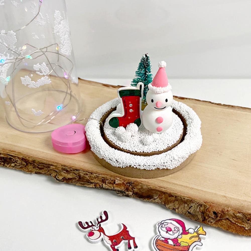 클레이미술 아크릴돔 크리스마스 무드등 1인세트 키트 공예완구 국공립유치원 얼집 문센