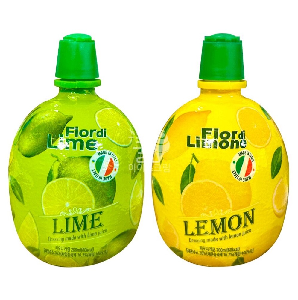 2종세트 레몬즙 피오디 레몬+라임 피오디레몬 피오디라임 라임즙