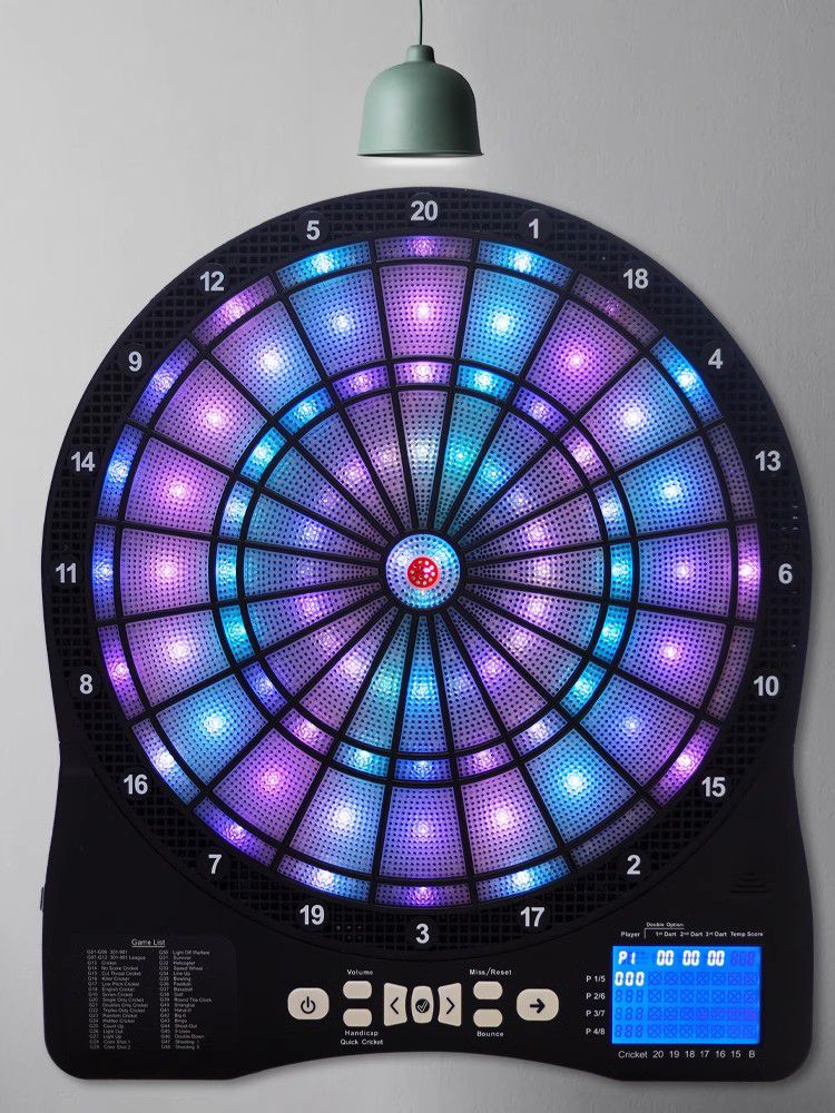 발광 다트보드판 전자다트 다트판 전자 룰렛 LED 점수 동호회 게임기  A. 컬러 WINMAX 호스트/다트 무료증