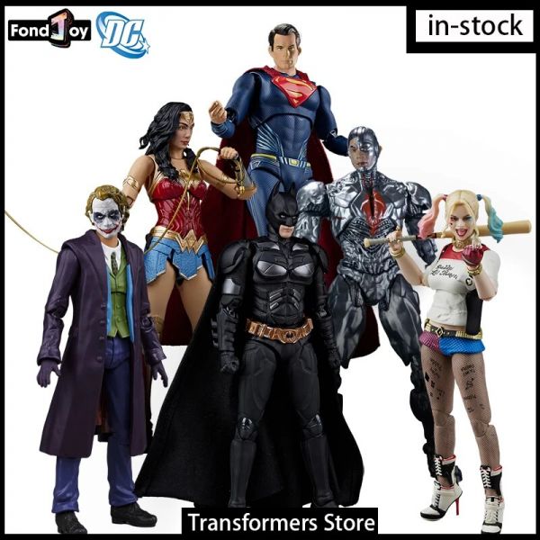 Fondjoy DC 오리지널 슈퍼맨 배트맨 조커 액션 피규어 모델 장난감 주식 무료 배송