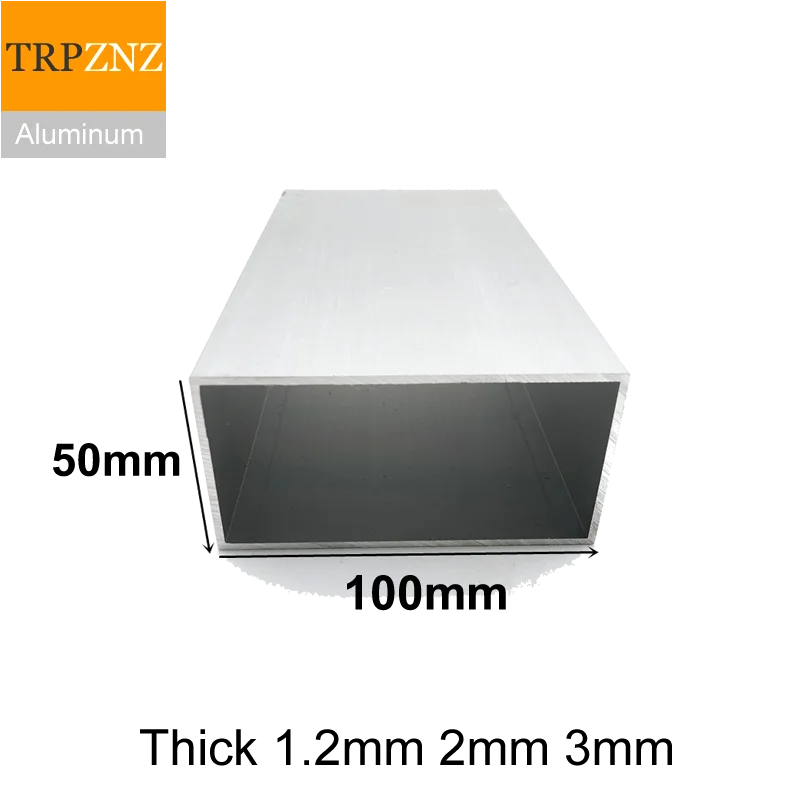 아연각관 사각파이프 엠파이어40MM 장식용 직사각형 알루미늄 튜브 프로파일 6063 사각 파이프 50x100mm 두