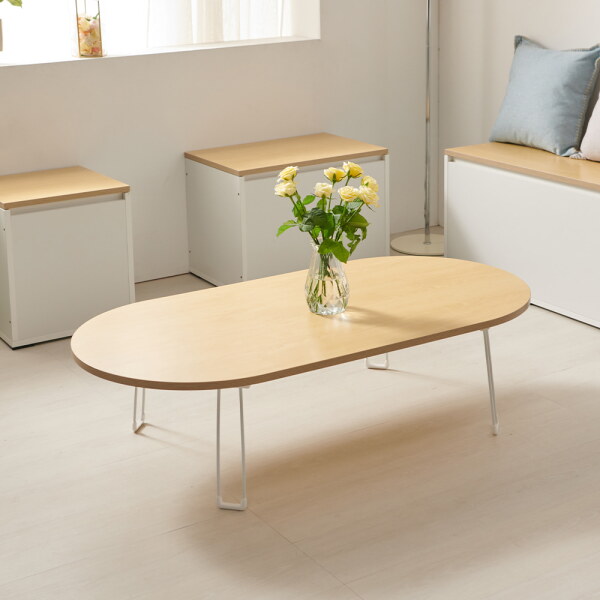 우아미아이 우아미가구라블리 다용도 접이식 라운드 테이블 1200