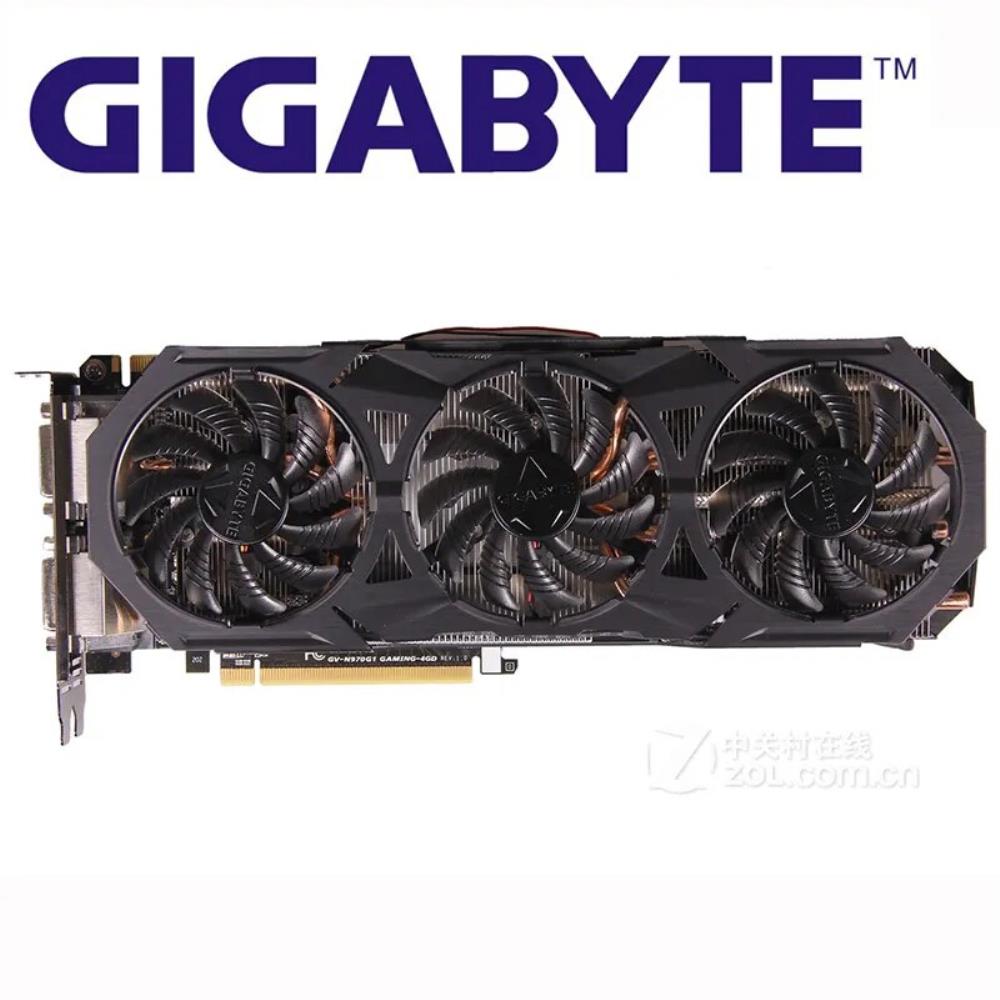 GIGABYTE 그래픽 카드 엔비디아 Geforce GTX970 GTX970-4GB 맵 Hdmi Dvi 리퍼 GTX 970 4GB GDDR5 256 비트