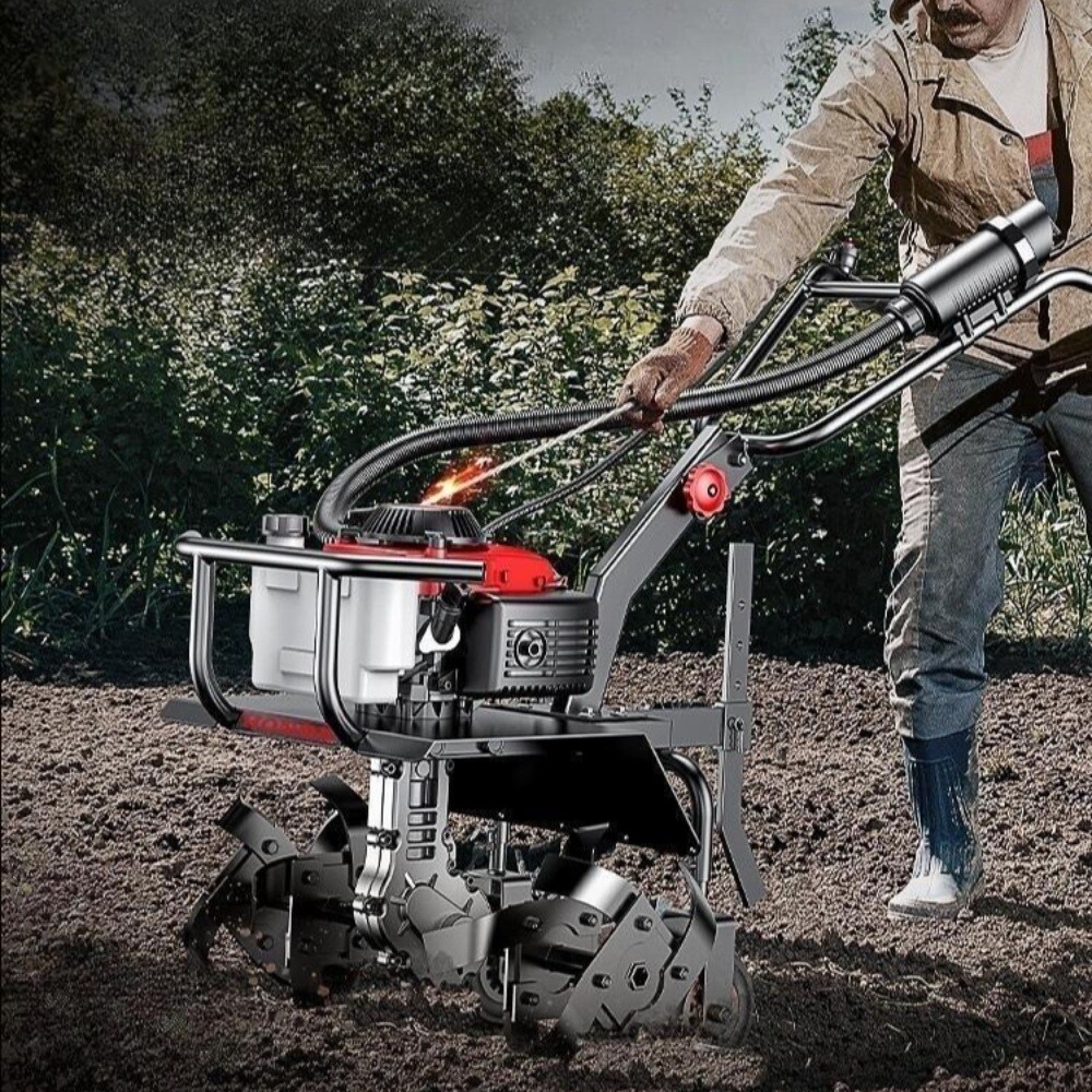 혼다 4행정 가솔린 엔진 관리기 다기능 농업 과수원 제초 작업 로타리 쟁기질 미니 경운기