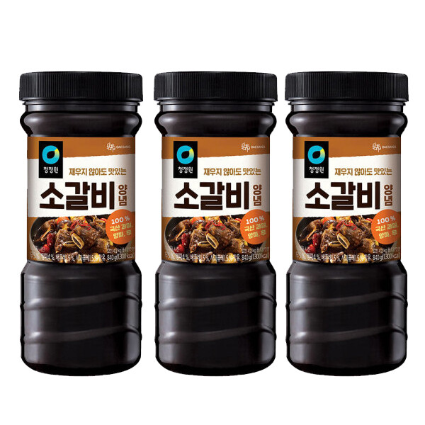 [스마일배송] 청정원 소갈비양념 840g x 3개