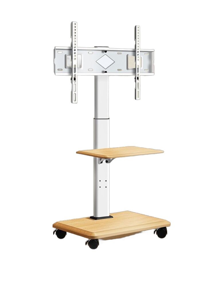 텔레비젼 움직일 수 있는 손수레 부류 지면 거치된 차 살아 4.두꺼운범용32-70인치고급블랙우드(팔레트포함