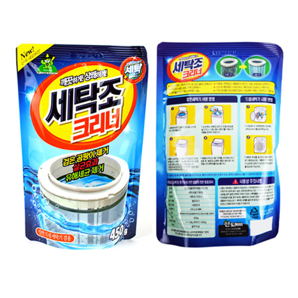 [오늘출발] 국산 드럼 세탁기 냄새 곰팡이 클리너 통돌이 청소제 입욕제 강력한 세탁기통 세척제 세탁조 청소 세척세제